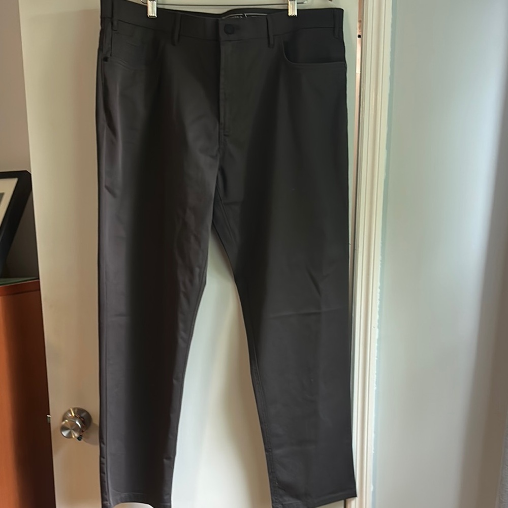 Haggar Straight Fit Charcoal Pants